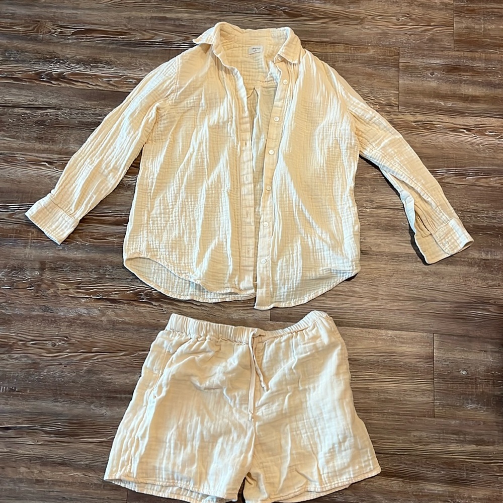 Aritzia Wilfred Free cotton gauze set